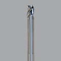 Fraise en bout de fraise CNC en carbure monobloc série Onsrud Aluminum Finisher (AF), 3 cannelures, rad d'angle 0.015, longueur moyenne, col