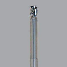 Onsrud Aluminum Finisher (AF) Series Solid Carbide CNC Router Bit end mill, 3 flute, 0.015 corner rad, medium length, necked - CNC Router Store