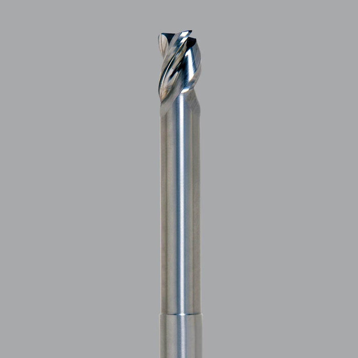 Onsrud Aluminum Finisher (AF) Series Solid Carbide CNC Router Bit end mill, 3 flute, 0.015 corner rad, medium length, necked - CNC Router Store