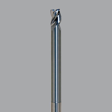 Onsrud – fraise en bout de routeur CNC en carbure massif, série de finition en aluminium (AF), 3 cannelures, rad d'angle 0.030, longue longueur, à col