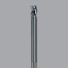 Onsrud Aluminum Finisher (AF) Series Solid Carbide CNC Router Bit end mill, 3 flute, 0.030 corner rad, long length, necked - CNC Router Store