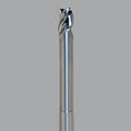 Fraise en bout de fraise CNC en carbure monobloc série Onsrud Aluminum Finisher (AF), 3 cannelures, rad d'angle 0,030, longueur moyenne, à col