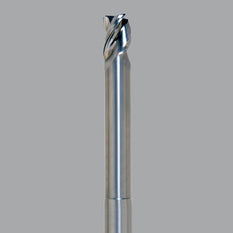 Onsrud Aluminum Finisher (AF) Series Solid Carbide CNC Router Bit end mill, 3 flute, 0.030 corner rad, medium length, necked - CNC Router Store
