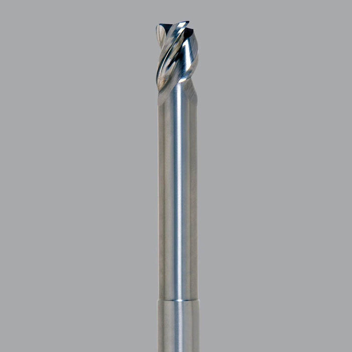 Onsrud Aluminum Finisher (AF) Series Solid Carbide CNC Router Bit end mill, 3 flute, 0.030 corner rad, medium length, necked - CNC Router Store