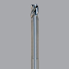 Onsrud Aluminum Finisher (AF) Series Solid Carbide CNC Router Bit end mill, 3 flute, 0.030 corner rad, medium length, necked - CNC Router Store