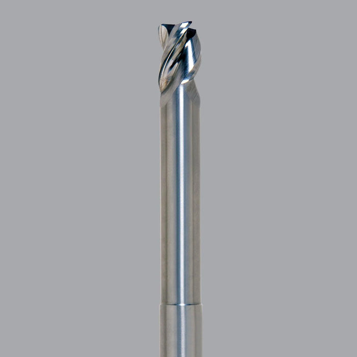 Onsrud Aluminum Finisher (AF) Series Solid Carbide CNC Router Bit end mill, 3 flute, 0.030 corner rad, medium length, necked - CNC Router Store