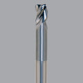 Onsrud Aluminum Finisher (AF) Series Solid Carbide CNC Router Bit end mill, 3 flute, 0.030 corner rad, standard length, necked