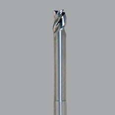 Onsrud Aluminum Finisher (AF) Series Solid Carbide CNC Router Bit end mill, 3 flute, 0.190 corner rad, medium length, necked - CNC Router Store