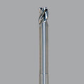 Fraise en bout de fraise CNC en carbure monobloc série Onsrud Aluminum Finisher (AF), 3 cannelures, rad d'angle 0.190, longueur moyenne, col