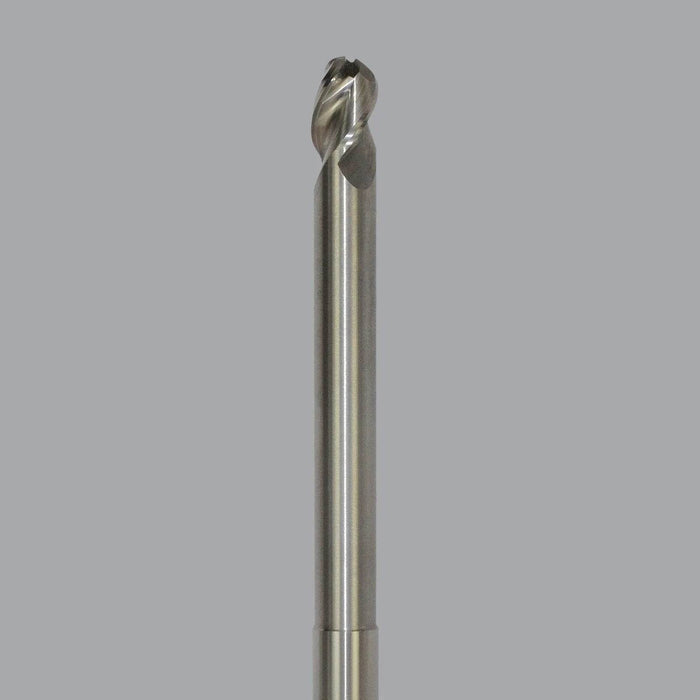 Onsrud Aluminum Finisher (AF) Series Solid Carbide CNC Router Bit end mill, 3 flute, ballnose, long length, necked - CNC Router Store