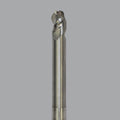 Fraise en bout de fraise CNC en carbure monobloc série Onsrud Aluminum Finisher (AF), 3 cannelures, nez sphérique, longueur moyenne, col
