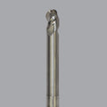 Onsrud Aluminum Finisher (AF) Series Solid Carbide CNC Router Bit end mill, 3 flute, ballnose, medium length, necked