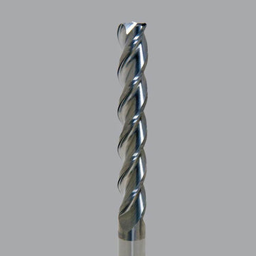 Fraise en bout de routeur CNC en carbure monobloc série Onsrud Aluminum Finisher (AF), 3 cannelures, carrée, longueur extra longue