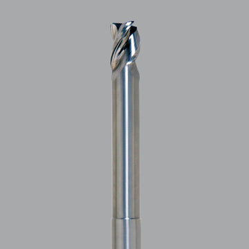 Fraise en bout de fraise CNC en carbure monobloc série Onsrud Aluminum Finisher (AF), 3 cannelures, carrée, longueur moyenne, à col