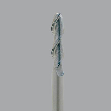 Fraise en carbure monobloc série Onsrud Aluminum Finisher (AF), 2 cannelures, rad d'angle 0,030, longue longueur