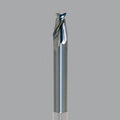 Fraise en carbure monobloc série Onsrud Aluminum Finisher (AF), 2 cannelures, rad d'angle 0,060, longueur moyenne, à col